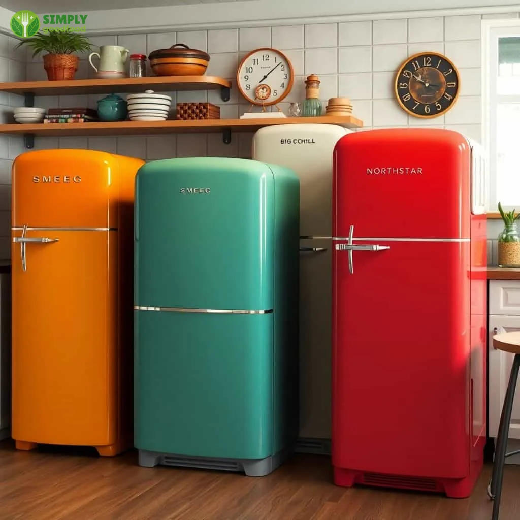 Tủ lạnh retro Minij và SMEG, phong cách vintage cho bếp hiện đại, giá tốt.